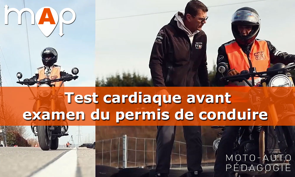 Test cardiaque état psychologique avant examen du permis de conduire