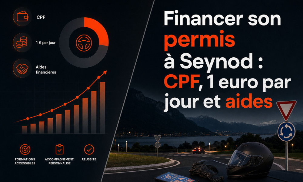 Financer son permis à Seynod : CPF, 1 euro par jour et aides