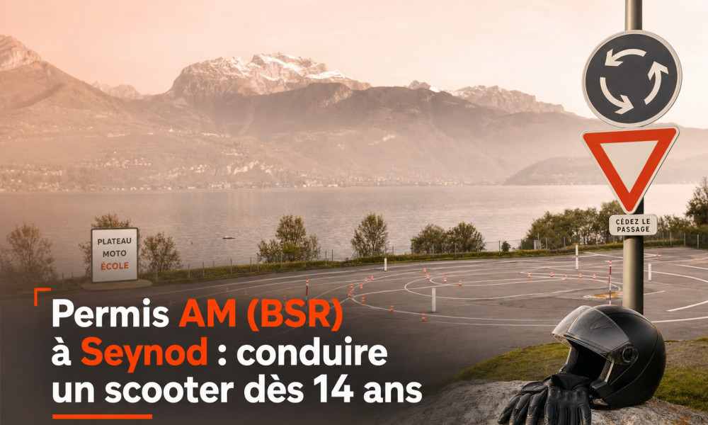 Permis AM (BSR) à Seynod : conduire un scooter dès 14 ans